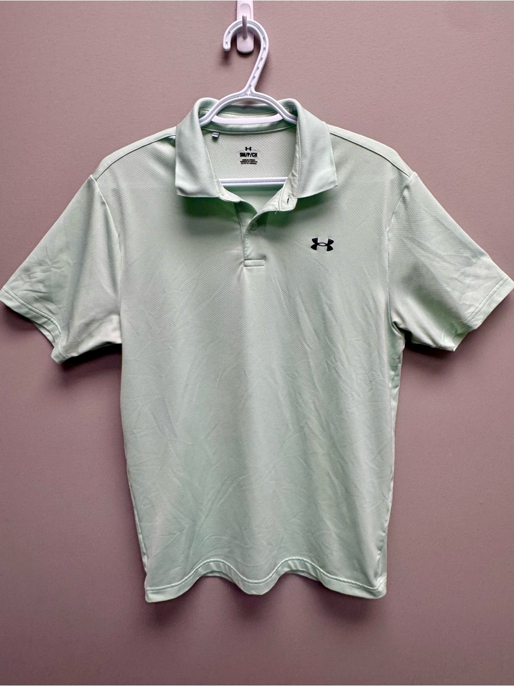 Under Armour Men's Mint Green Golf Polo Shirt